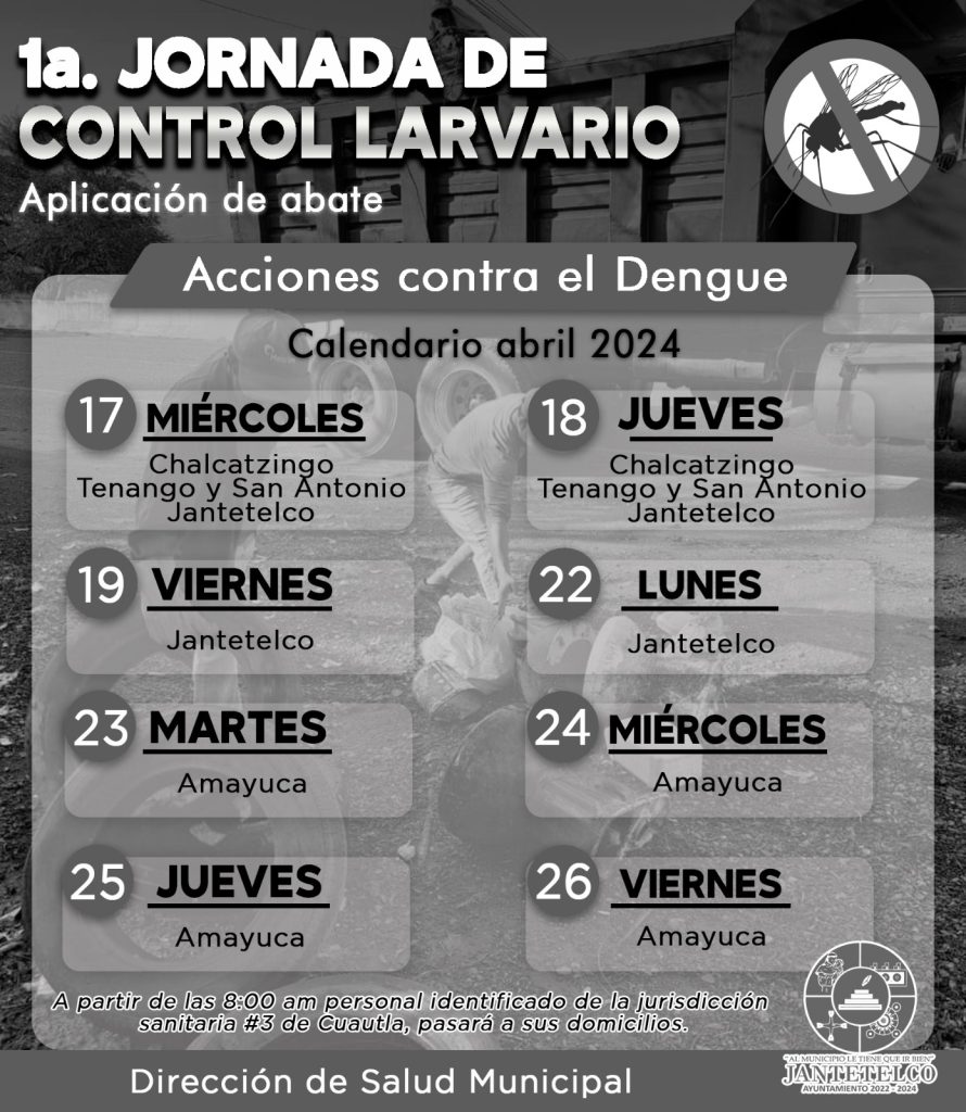 1a. JORNADA DE CONTROL LARVARIO