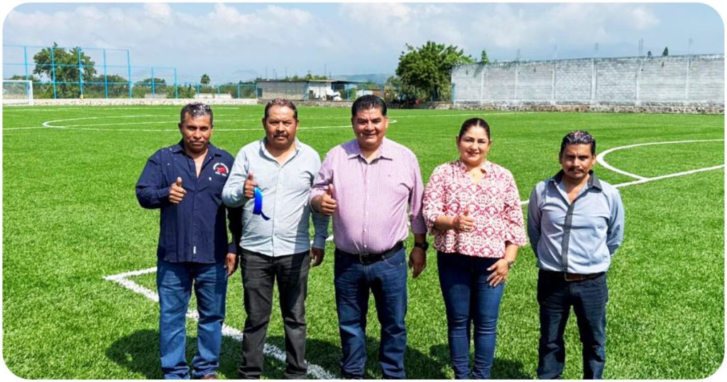 Remodelan Espacio Deportivo en Mexquemeca