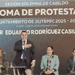 Eder Eduardo Rodríguez Casillas, al tomar protesta como alcalde de Jiutepec