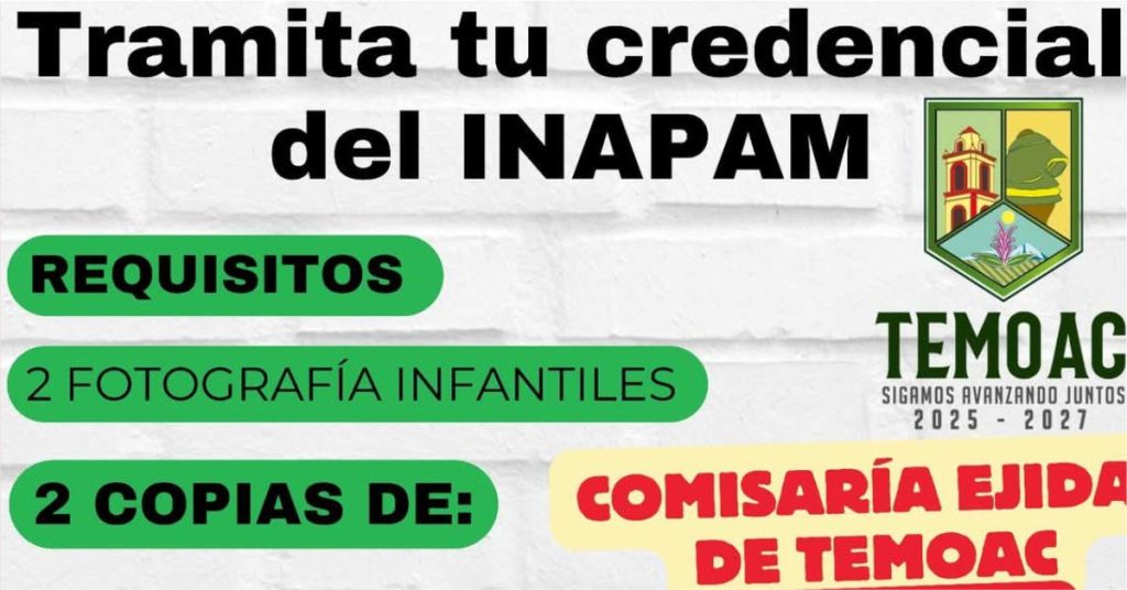 Invitó Temoac a Tramitar Credencial del INAPAM