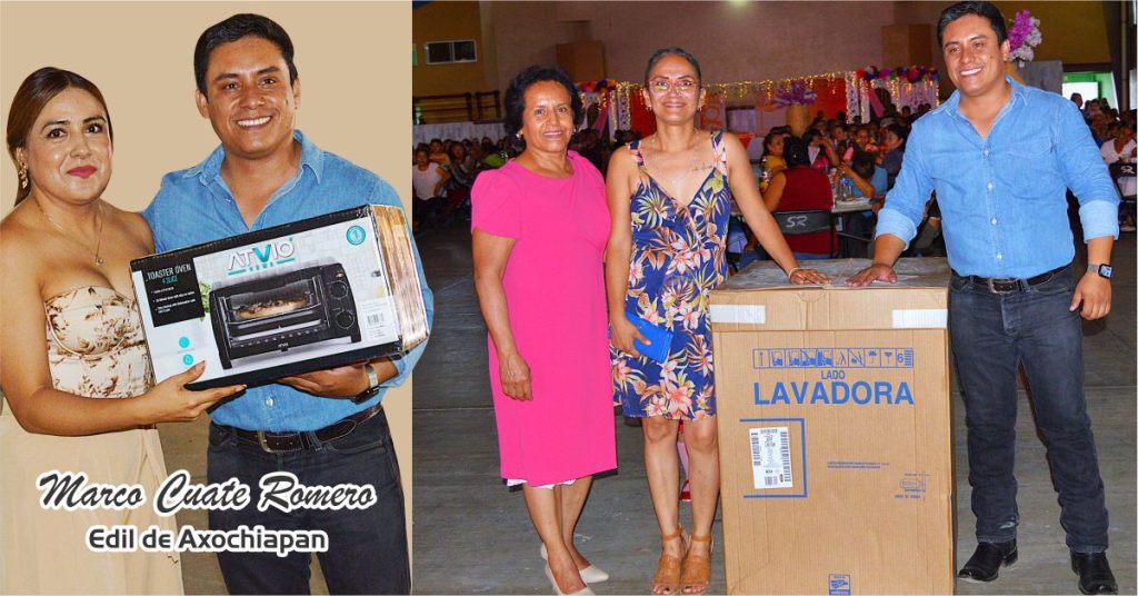 Agasajó Marco Cuate a Madres de Axochiapan