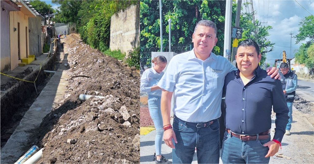 Supervisaron Lavín y Bolaños Rehabilitación de Red de Agua