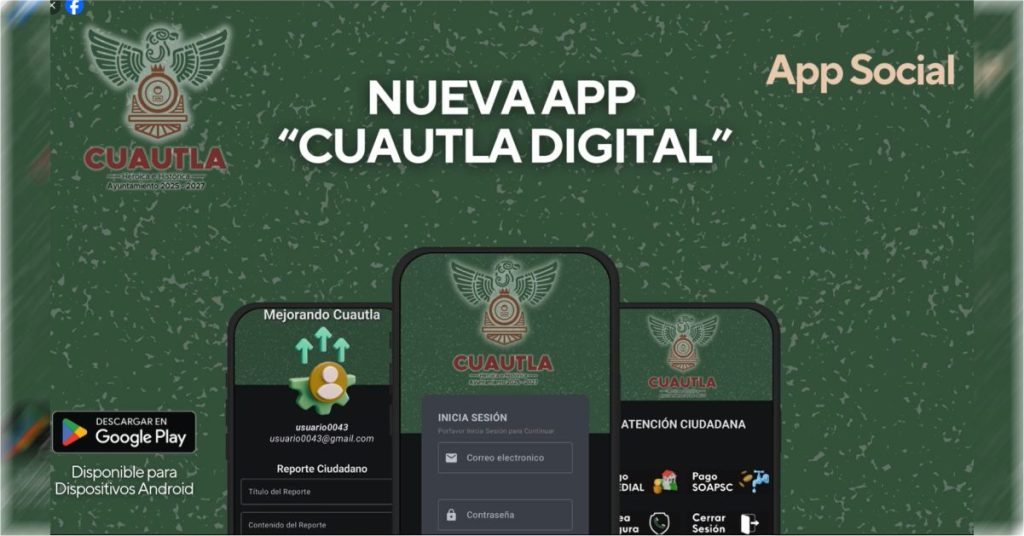 Ayuntamiento de Cuautla Lanzó Aplicación Oficial