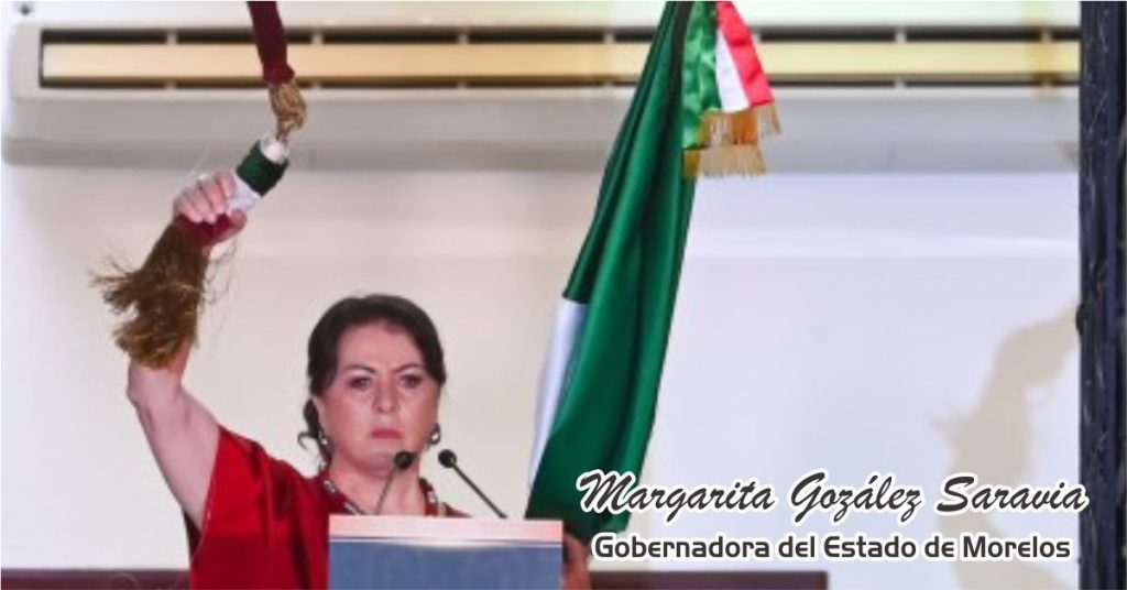 La primera Gobernadora en la historia de Morelos encabezó el Grito de Independencia