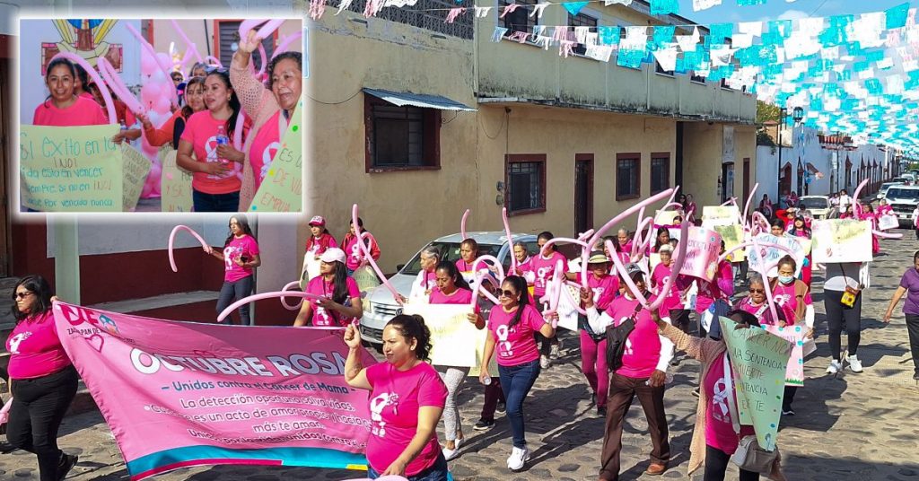 Marcha “Octubre Rosa” en Zacualpan