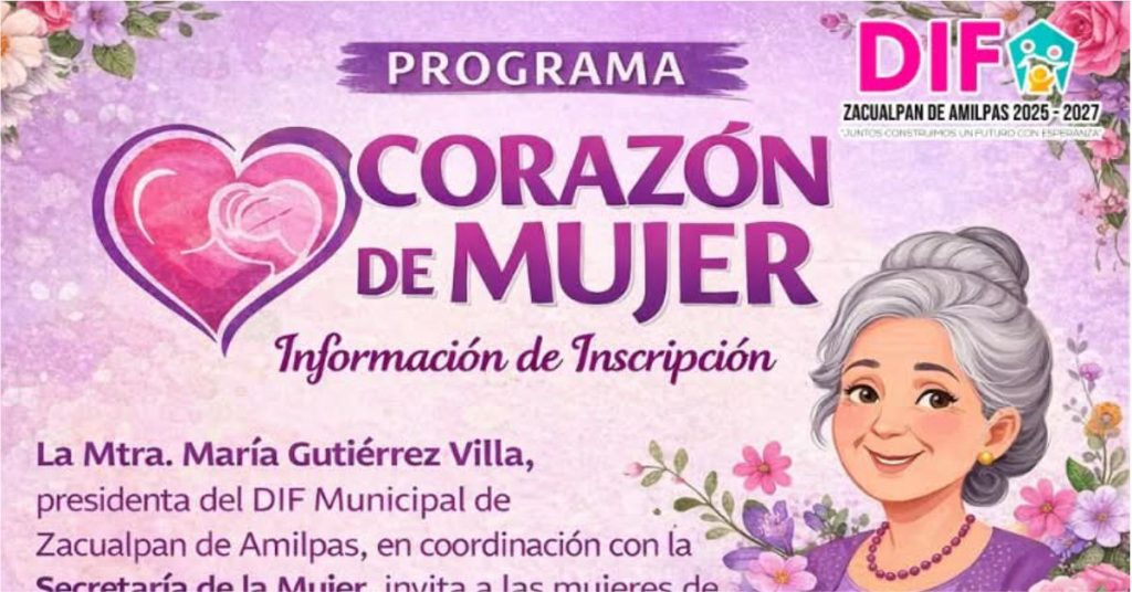Programa Corazón de Mujer en Zacualpan