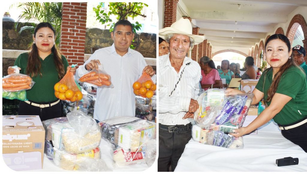 Combaten el Rezago Nutricional en Temoac con la Entrega de Paquetes Alimentarios