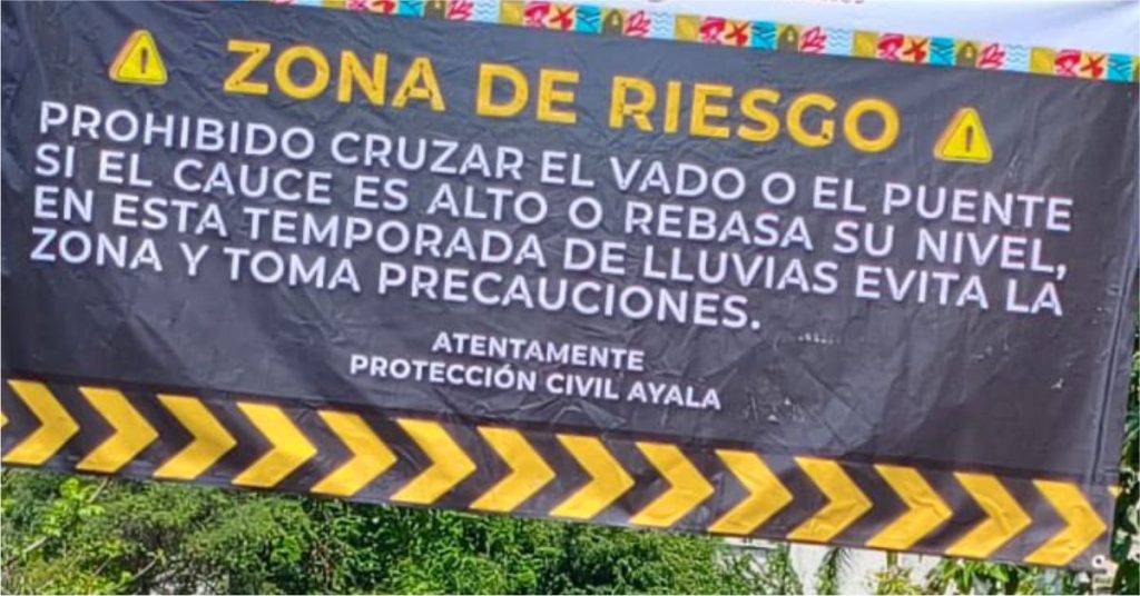 Clausuraron Puente Peatonal en San Vicente Juárez